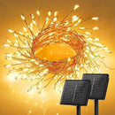 Brightown Solar String Lights for Outside, 2 Packs Total 39.2Ft 480 LED Solar Fairy Lights for Outdoor Waterproof, Firecracker Twinkle Lights with 8 Modes for Patio Party Garden Yard Home, Warm White by GreenHaven Gardens