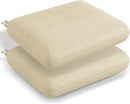 Codi Outdoor Seat Cushions for Patio Furniture 22x22 Inch, Waterproof Chair Cushion with Textured Fabric, Handles & Adjustable Straps, Fade Resistant - Set of 2, Beige by GreenHaven Gardens