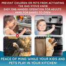 Stove Knob Safety Covers - Gas Stove Knob Locks & Oven Knob Covers for Child Safety, Baby Proofing Stove & Oven with Childproof Stove Knob Locks, Baby Proof Oven Lock, Gas Stove Child Safety Covers by TinyTreasures Baby Boutique