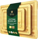 Wooden Cutting Boards for Kitchen Meal Prep & Serving - Bamboo Wood Cutting Board Set - Charcuterie & Chopping Butcher Block for Meat - Kitchen Gadgets Gift by CozyNest Decor