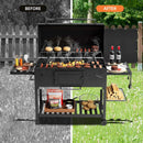 Grill Heat Shield and Deck Protector Mat, Fireproof BBQ Backing Screen for Fence and Railing Heavy Duty Black 3'x6' by GreenHaven Gardens