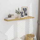 Fun Memories 48 Inch Floating Shelves for Wall - 10 Inch Deep Fireplace Mantel Shelf - Wood Floating Shelves for Wall - Large Storage Shelves Wall Mount for Living Room & Bedroom - Oak - Set of 1 by CozyNest Decor