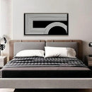 Abstract Wall Art Modern Canvas Art Wall Decor Minimalist Wall Art Geometric Line Canvas Artwork Print Paintings Black And White Wall Art Modern Picture For Bedroom Art Office Home Wall Decor 20"X 40" by CozyNest Decor