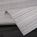 Stripe Outdoor Rug 9x12 Washable Outside Carpet for Indoor Patio Porch Waterproof Easy Cleaning Non Shedding Area Rugs Gray 9 x 12 by CozyNest Decor