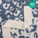 NEXHOME PRO Leopard Soft Blanket, Fuzzy Throw Blanket for Couch Bed Sofa Picnic, Knit Blankets for Women Gifts Blue 50 x 60 inches by TinyTreasures Baby Boutique
