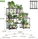 Metal Plant Stand Indoor Outdoor Plant Shelf Stand, 3 Tiers 7 Pots Potted Flower Plant Stands for Indoor Plants Multiple, Plant Shelves Stands Rack for Patio, Balcony, Living Room by GreenHaven Gardens