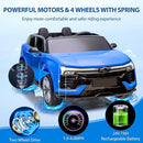 Jojoka Baby Car 24V 2-Seater SUV Licensed Chevrolet Blazer Ride On Toy w/Parent Remote Control,4xSpring Suspension, Wireless Music, Electric Vehicle Car for Kids Ages 3-8,Blue by TinyTreasures Baby Boutique