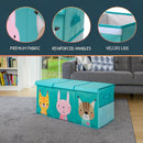 Extra Large Toy Storage Organizer with Lid - Sturdy, Collapsible Toy Chest Storage Box with Cute Design - Toys Bin with Dividers for Kids, Boys, Girls, Nursery, Bedroom, Play room 37"x16"x14" by CozyNest Decor