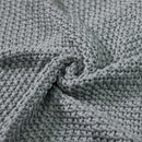 Joydeco Chunky Cable Knit Throw Blanket, Lightweight 100% Cotton Soft Cozy Throw Twin Blanket for Couch Bed and Sofa, Rustic Breathable Farmhouse Blanket Gift for Women Men(Grey, 60"x80") by CozyNest Decor