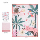 Lambs & Ivy Enchanted Safari Leopard/Lemur Jungle 3-Piece Baby Crib Bedding Set by TinyTreasures Baby Boutique