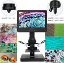 JL249PS 3 Lenses 10 Inch HDMI LCD Digital Microscope, UHD 4000× 24MP Biological Microscope with Prepared Slides, Coin Microscope for Full-Size Coins Error Coins, PC/TV Compatible, 32G Card by TinyTreasures Baby Boutique