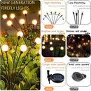 OZS 8Pack Total 64LED Solar Garden Lights Solar Lights Outdoor, Solar Firefly Lights, Waterproof Solar Fairy Lights Outdoor for Garden Yard Pathway Decoration (Warm White) by GreenHaven Gardens