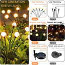 OZS 4Pack Total 32LED Solar Garden Lights -Solar Lights Outdoor, Solar Firefly Lights, Sway by Wind, Solar Fairy Lights Outdoor Waterproof for Patio Pathway Garden Decor(Warm White) by GreenHaven Gardens