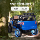 4WD Kids Ride on Car Truck, 12V 7Ah Kids Electric Vehicles Car Ride on Toy for Toddlers with Remote Control - Blue by TinyTreasures Baby Boutique