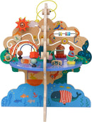 Manhattan Toy Playground Adventure Wooden Toddler Activity Center with Gliders, Abacus Track, Spinners, Spring Toys and Bead Runs by TinyTreasures Baby Boutique