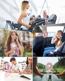 Stroller Fan Clip on for Baby, 4000mAh Rechargeable Battery Operated, Flexible Tripod, 3 Wind Speed, 360° Rotatable, Small Portable Fan for Car Seat Crib Backseat Beach Travel Camping, Pink by TinyTreasures Baby Boutique