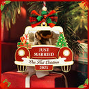 Our First Christmas Married Ornament 2025- Just Married Ornaments 2025, Wedding Ornament 2025, Unique Wedding Gifts for Couples 2025, 1st Newlywed Christmas Ornaments 2025 by TinyTreasures Baby Boutique