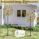 Lairander Butterfly Outdoor Wind Spinners, 84'' Large Garden Wind Spinner, Metal Yard Art Wind Sculptures & Spinners, Garden Decor for Outside Yard Ornaments Clearance Gift for Family by CozyNest Decor