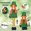 Large St Patricks Day Gnome Plush Decorations Outdoor, Cute Standing Saint Patricks Day Gnomes Gift Decor with Retractable Spring Legs, Placed Outside Yard/Porch/Garden/Indoor/Home/Office by GreenHaven Gardens