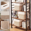 OIAHOMY 13 Kallax Inch Cube Storage Bins, 3-Pack Cotton Rope Woven Baskets for Organizing, Kallax Insert Storage Baskets for Shelves, Baby Nursery, Closet Organizer, 13*13*12.6IN, Brown & White by TinyTreasures Baby Boutique