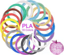 18 Colors 3D Pen Filament Refills Compatible with SCRIB3D MYNT3D PIKA3D 3D Pen for Kids Per Color 10Feet 1.75mm PLA 3D Printing Pen Filament Refills, NOT FIT 3Doodler Start Pen by TinyTreasures Baby Boutique
