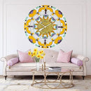 The Gears Clock Wall Clock Italy Collection with Moving Gears (Vietri, 36 inch Round) by CozyNest Decor