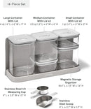 Caraway 14-Piece Glass Airtight Food Storage Containers with Lids – Non-Toxic, BPA-Free Kitchen Storage Containers – Stackable, Space-Saving Airtight Containers for Dry Goods and More - Gray by CozyNest Decor