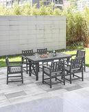 Patio Dining Chair Set of 2, HDPE Outdoor Dining Chair, Ergonomic HDPE Dining Chairs with Deep Seating, All Weather Outdoor Chairs Furniture for Backyard, Deck, Garden, Poolside, Smoke Gray by CozyNest Decor