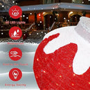 BRIGHTDECK 2 Pcs Outdoor Christmas Ornaments, Lighted Pop-Up Outdoor Holiday Ball Decoration with 80 LED Lights, 8 Light Modes, Lighted Collapsible Holiday Decorations for Yard, Home (RedGreen) by CozyNest Decor