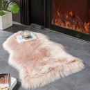AMTOVO Faux Fur Rug, Pink Small Area Rug, Fluffy Sheepskin Rug, Fuzzy Ultra Soft 2 x 3 ft Shag Rugs for Bedroom Sofa Throw Cushion Room Decor, Sheepskin by CozyNest Decor
