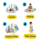 Baby Einstein 4-in-1 Kickin' Tunes Music and Language Play Gym and Piano Tummy Time Activity Mat by TinyTreasures Baby Boutique