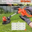Cordless String Trimmer Compatible for Milwaukee 18V Battery,Garden Lawn Edger with 25cm Cutting Diameter,Electric String Trimmer,Weed Wacke,Weedeaters for Lawn Garden (NO Battery) by GreenHaven Gardens