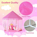 wilwolfer Princess Castle Play Tent for Girls Large Kids Play Tents Hexagon Playhouse with Star Lights Toys for Children Indoor Games (Pink) by TinyTreasures Baby Boutique