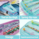Chilpals Friendship Bracelet Making Kit for Girls,Arts and Crafts for Kids Ages 8-12,Birthday Gifts Ideas for Girl 7 8 9 10 11 Year Old - 2 in 1 Bracelets String Maker Toys Set (Blue) by TinyTreasures Baby Boutique