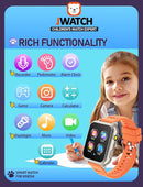 Kids Smart Watch for Boys Girls 6-12 with Pedometer Audio Book Camera Music Player Present Birthday Christmas (Silver Frame Orange)… by TinyTreasures Baby Boutique