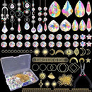ilclviz DIY Suncatcher Making Kits for Adults 200PCS DIY Crystal Suncatcher Kit Sun Catchers Prism Supplies, DIY Gifts for Mom(Gold) by GreenHaven Gardens