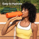 Insulated Water Bottle with Straw Stainless Steel Water Bottle, Leak-Proof, BPA-Free, Double Wall Vacuum Keeps Cold for 24 Hours for Sports, Travel, School (26 oz, Moderate Orange) by CozyNest Decor