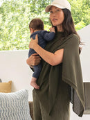 We are Amma | The Cocoon™ - Newborn Essentials Must Haves: Nursing Cover for Breast Feeding Essentials | Nursing Sweater Used as Breastfeeding Cover (Olive, Plus Size) by TinyTreasures Baby Boutique