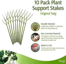 Plant Support Stakes, Stem Holder Structures for Indoor & Outdoor Use, Garden Accessories for Climbing & Potted Plants, Trellis Alternative - Peony (Light Green), 10 Pack, 22" L, Original by GreenHaven Gardens