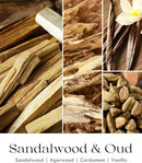 AOOVOO Sandalwood Oud Candle - Sandalwood Candle, Scented Candles, Soy Candles for Home Scented, 9oz by CozyNest Decor