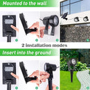 T-SUNUS Solar Spot Lights Outdoor IP65 Waterproof White 6000K 2-in-1 Landscape Spotlights, 9.8ft Cable Separate Panel Auto Dusk to Dawn Dimmable for Flag Yard Garden Patio Driveway Pathway Garage by GreenHaven Gardens