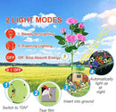 Solar Flower Lights Outdoor - Upgraded New Material Two Modes Realistic LED Solar Powered Waterproof Lights with 5 Roses, Solar Decorative Stake Lights for Garden (Pink, 1 Pack) by GreenHaven Gardens
