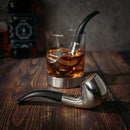 Pipe Whiskey Chillers Gentlemen Pipe Set Of 2 By Stainless Steel Whiskey Stones Rock by The Wine Savant