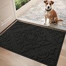 COSY HOMEER-Door-Mat-Non-Slip-Entryway-Rug 20”x32” Absorbent Welcome Mats Washable Dirt Trapper Door Mat Entrance Floor Mats for Front Back Doormats and Wet Shoes,Black by CozyNest Decor