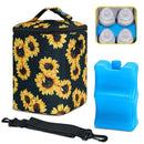 Breastmilk Cooler Bag with Ice Pack Fits 4 Baby Bottles Up to 9 Ounce Insulated Baby Bottle Bag Breast Milk Cooler on The Go with Strap Baby Bottle Cooler Bag for Nursing Mom Daycare or Travel by TinyTreasures Baby Boutique
