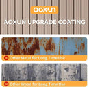 Aoxun 7x5 FT Outdoor Storage Shed with Floor Garden Metal Shed with Lockable Door Outdoor Large Shed for Tool, Garbage Can, Bike, Mower, Brown by GreenHaven Gardens
