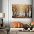 Large Tree Wall Art for Living Room Hand-Painted Forest Oil Painting Framed Yellow Grove Artwork Autumn Landscape Canvas Picture for Living Room Bedroom Home Decorations Wall Decor Large 48"x32" by CozyNest Decor