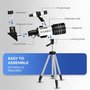 ESAKO Telescope for Kids & Beginners, 70mm Aperture Portable Telescopes with 3 Eyepieces, Height Adjustable Tripod & Phone Adapter & Remote Control by TinyTreasures Baby Boutique
