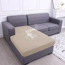 hyha Waterproof Sectional Couch Covers, Non Slip Sofa Couch Cushion Covers L Shape, Thick Stretch Jacquard Fabric, Washable Sofa Slipcovers with Elastic Bottom (1 Piece for Chaise, Taupe) by CozyNest Decor