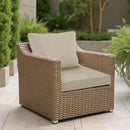 22"x22" Outdoor Cushion for Patio Furniture – Water-Repellent & Fade-Resistant Patio Chair Cushion for Garden, Deck, or Porch – Cream by GreenHaven Gardens
